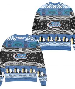 Bud Light Snowflakes Pattern Christmas 3D Sweater