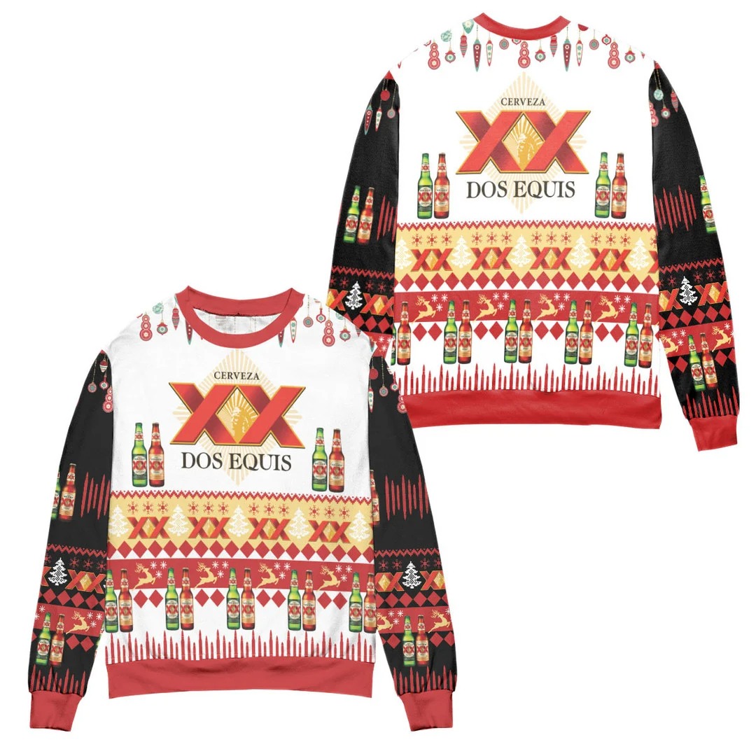 Cerveza Dos Equis XX Lager And Amber Christmas 3D Sweater