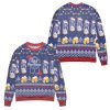 Pabst Blue Ribbon Beer Pine Pattern Christmas 3D Sweater