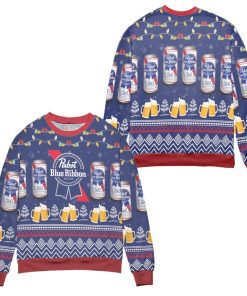 Pabst2BBlue2BRibbon2BBeer2BLights2BAnd2BSnow2BChristmas2B3D2BSweater2B2 wRdiV