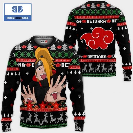 Akatsuki Deidara Naruto Anime Ugly Christmas Sweater