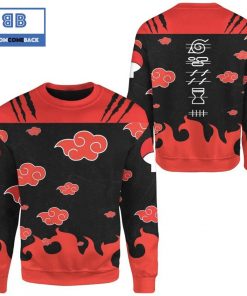 Akatsuki Group Naruto Anime Christmas 3D Sweatshirt