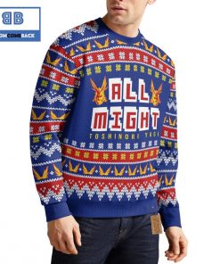all might my hero academia anime christmas custom knitted 3d sweater 3 I0LRM