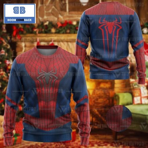 Amazing Spider Man Custom Imitation Knitted Christmas 3d Sweater