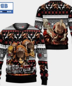 aot squad attack on titan anime christmas 3d sweater 4 Be56Y
