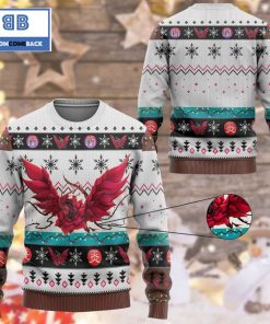 Black Rose Dragon Yu Gi Oh Anime Custom Imitation Knitted Ugly Christmas Sweater