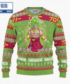 broly super saiyan dragon ball anime christmas custom knitted 3d sweater 3 0MJ0m