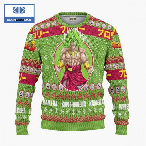 Broly Super Saiyan Dragon Ball Anime Christmas Custom Knitted 3D Sweater