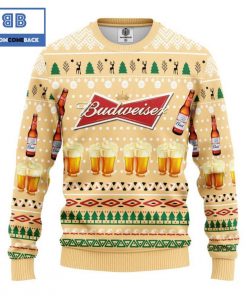 budweiser beer yellow christmas 3d sweater 2 1Q7cS