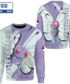 Butterfree Pokemon Anime Christmas 3D Sweatshirt
