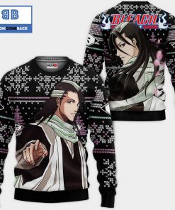 byakuya kuchiki bleach anime ugly christmas sweater 2 0hxtl