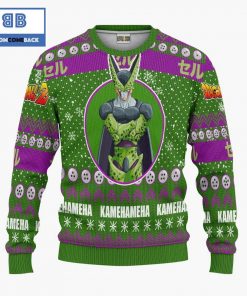 cell dragon ball anime christmas custom knitted 3d sweater 3 kVAyF
