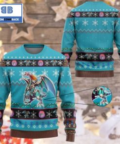 chaos emperor dragon envoy of the end yu gi oh anime custom imitation knitted ugly christmas sweater 2 n6WaC