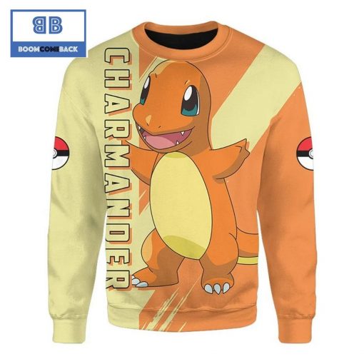 Charmander Pokemon Anime Christmas 3D Sweatshirt