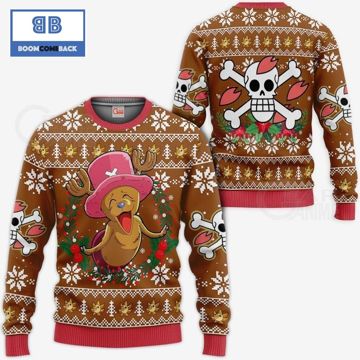 Chopper One Piece Anime Christmas 3D Sweater