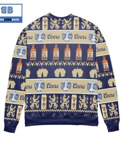 coors banquet beer bottle pattern christmas 3d sweater 2 sDsy6