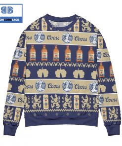 coors banquet beer bottle pattern christmas 3d sweater 3 KE37M