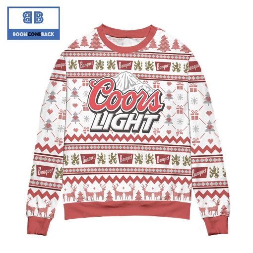 Coors Light Banquet Christmas Pattern 3D Sweater