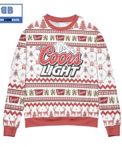 coors light banquet christmas pattern 3d sweater 3 Lfvsa