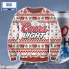 Coors Light Beer Christmas Blue 3D Sweater