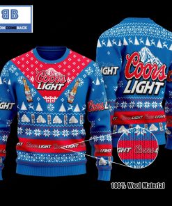 coors light beer christmas blue 3d sweater 2 S3E6b