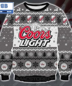 coors light beer christmas gray 3d sweater 4 pvUOV
