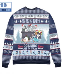 coors light life drinker bells drinking all the way christmas sweater 2 2crnP