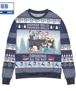 coors light life drinker bells drinking all the way christmas sweater 3 mbCFw