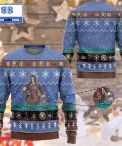 dante traveler of the burning abyss yu gi oh anime custom imitation knitted ugly christmas sweater 2 a7O50