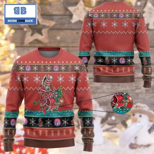 Dark Magician 2 Yu Gi Oh Anime Custom Imitation Knitted Christmas 3d Sweater