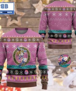 dark magician girl yu gi oh anime custom imitation knitted ugly christmas sweater 2 Eou8C