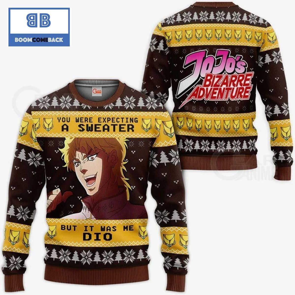 Dio Brando JoJo's Bizarre Adventure Anime Ugly Christmas Sweater