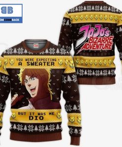 dio brando jojos bizarre adventure anime ugly christmas sweater 4 GFs5F