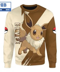 Eevee Pokemon Anime Christmas 3D Sweatshirt