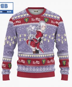 emilia re zero anime christmas custom knitted 3d sweater 3 gP3Ad