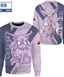 Espeon Pokemon Anime Christmas 3D Sweatshirt