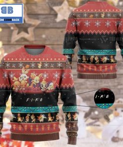fire pokemon anime custom imitation knitted ugly christmas sweater 3 hky38
