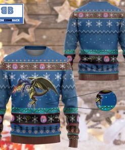 five headed dragon yu gi oh anime custom imitation knitted ugly christmas sweater 2 HgmNA