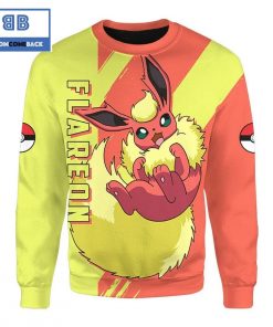 flareon pokemon anime christmas 3d sweatshirt 2 hMPkR