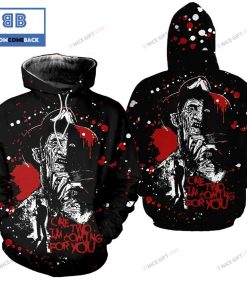 freddy krueger one two im coming for you halloween 3d hoodie 2 G4BC5