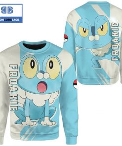 Froakie Pokemon Anime Christmas 3D Sweatshirt