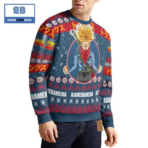 Future Trunks Super Saiyan Dragon Ball Anime Christmas Custom Knitted 3D Sweater