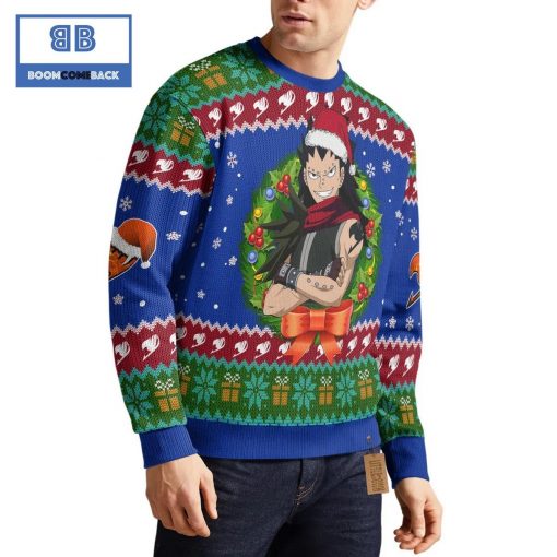 Gajeel Redfox Fairy Tails Anime Christmas Custom Knitted 3D Sweater