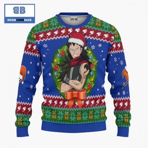 Gajeel Redfox Fairy Tails Anime Christmas Custom Knitted 3D Sweater