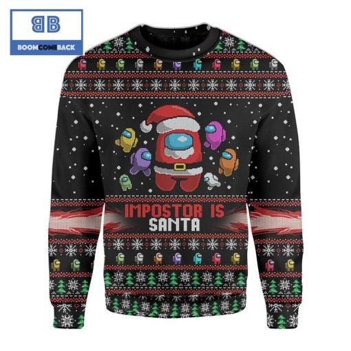 Game Among Us Custom Imitation Knitted Ugly Christmas Sweater