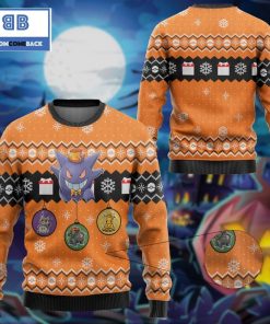 gengar pokemon anime custom imitation knitted christmas 3d sweater 2 tEbnS