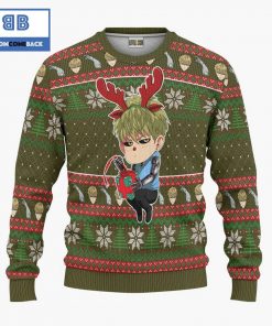 genos one punch man anime christmas custom knitted 3d sweater 4 4gfZW