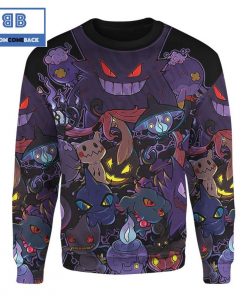 ghost pattern custom pokemon anime christmas 3d sweatshirt 2 X3Jm6