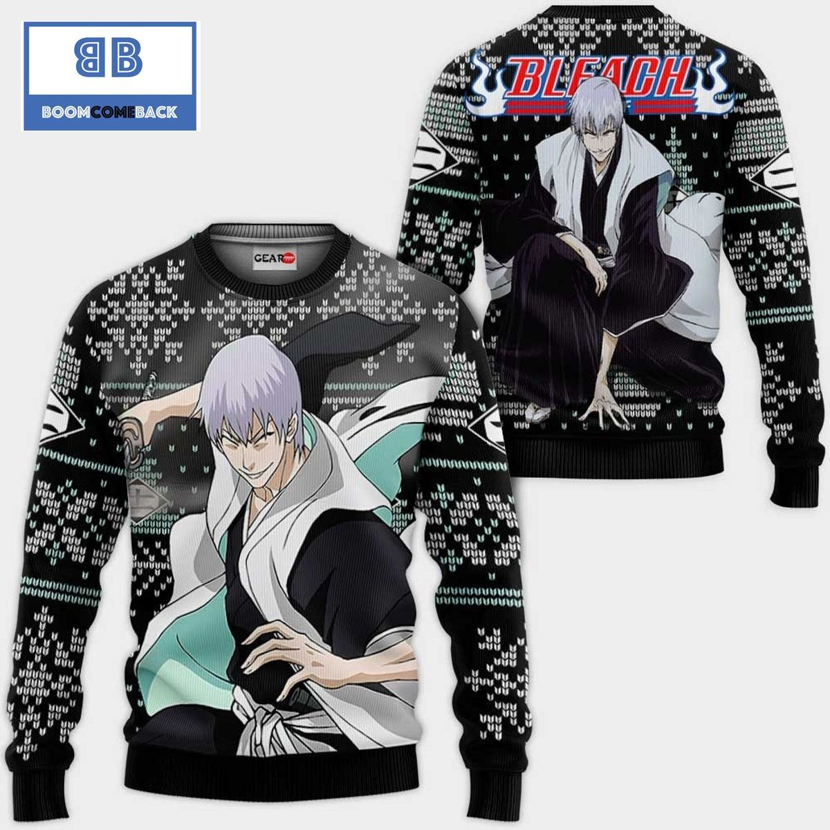 Gin Ichimaru Bleach Anime Ugly Christmas Sweater