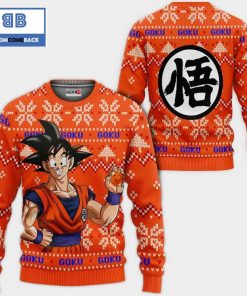 goku dragon ball anime ugly christmas sweater 2 7sBhw